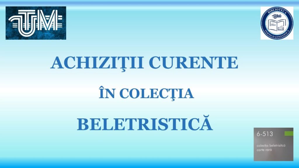 Image Achizitii carte Biblioteca Beletristica 2023